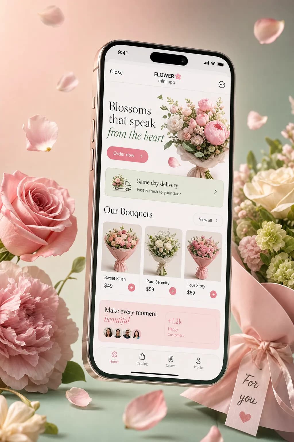 Bloom — Fleurs storefront design preview