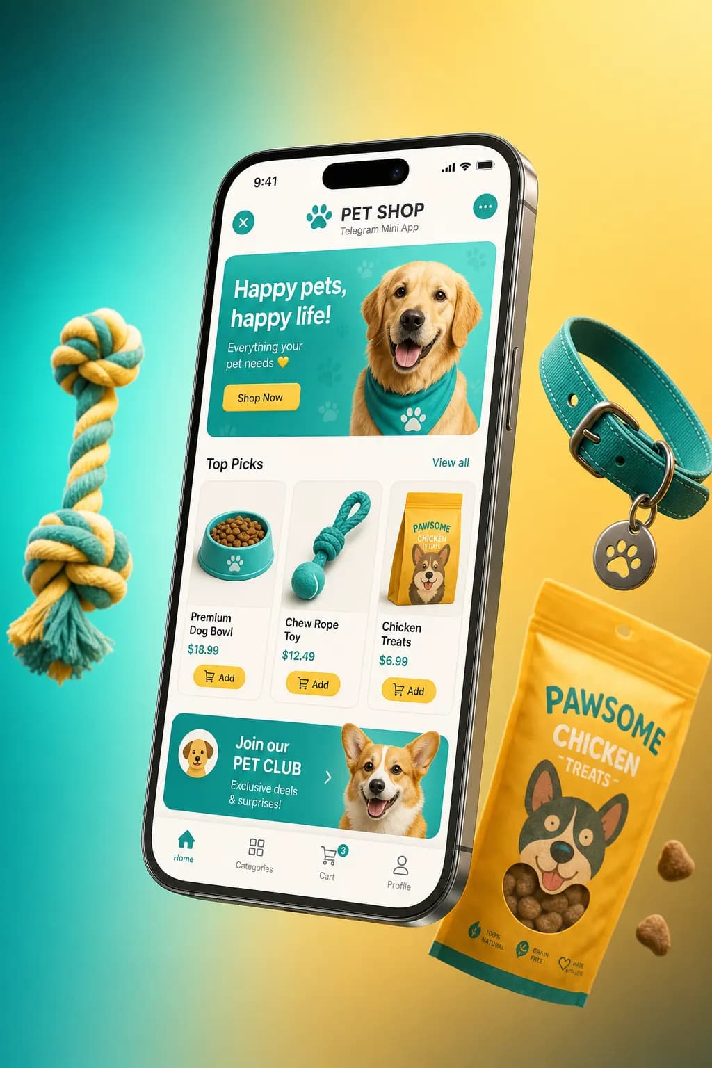 Paws — Animalerie storefront design preview