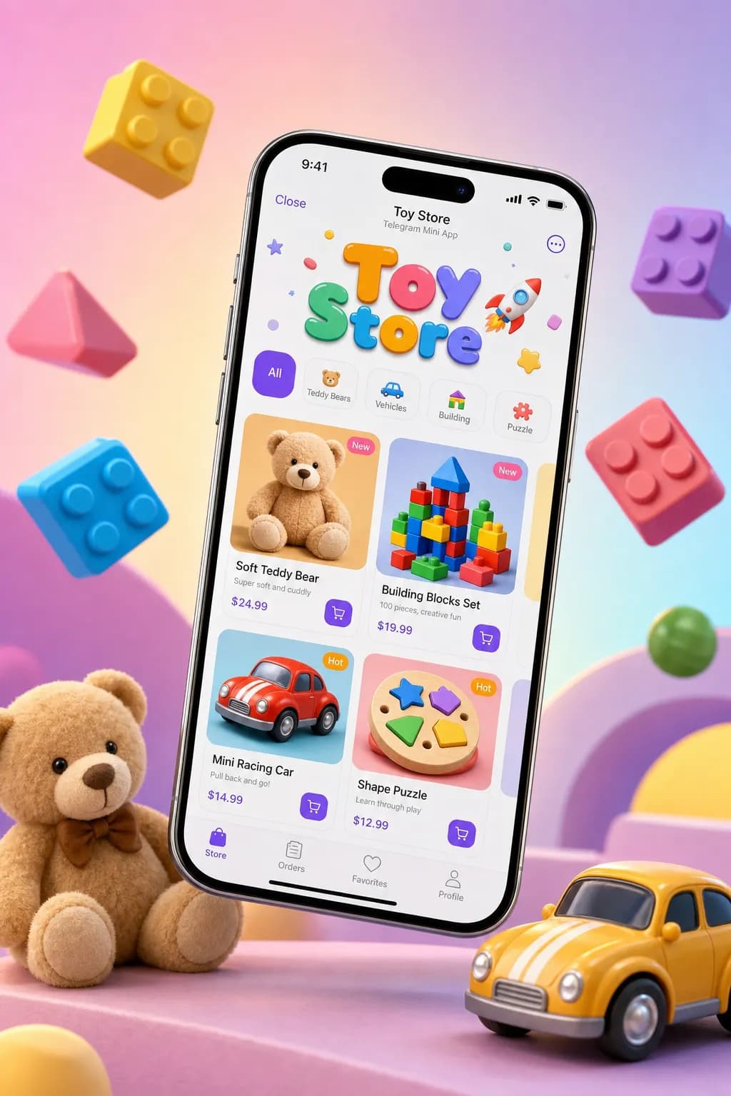 Playful — Jouets storefront design preview