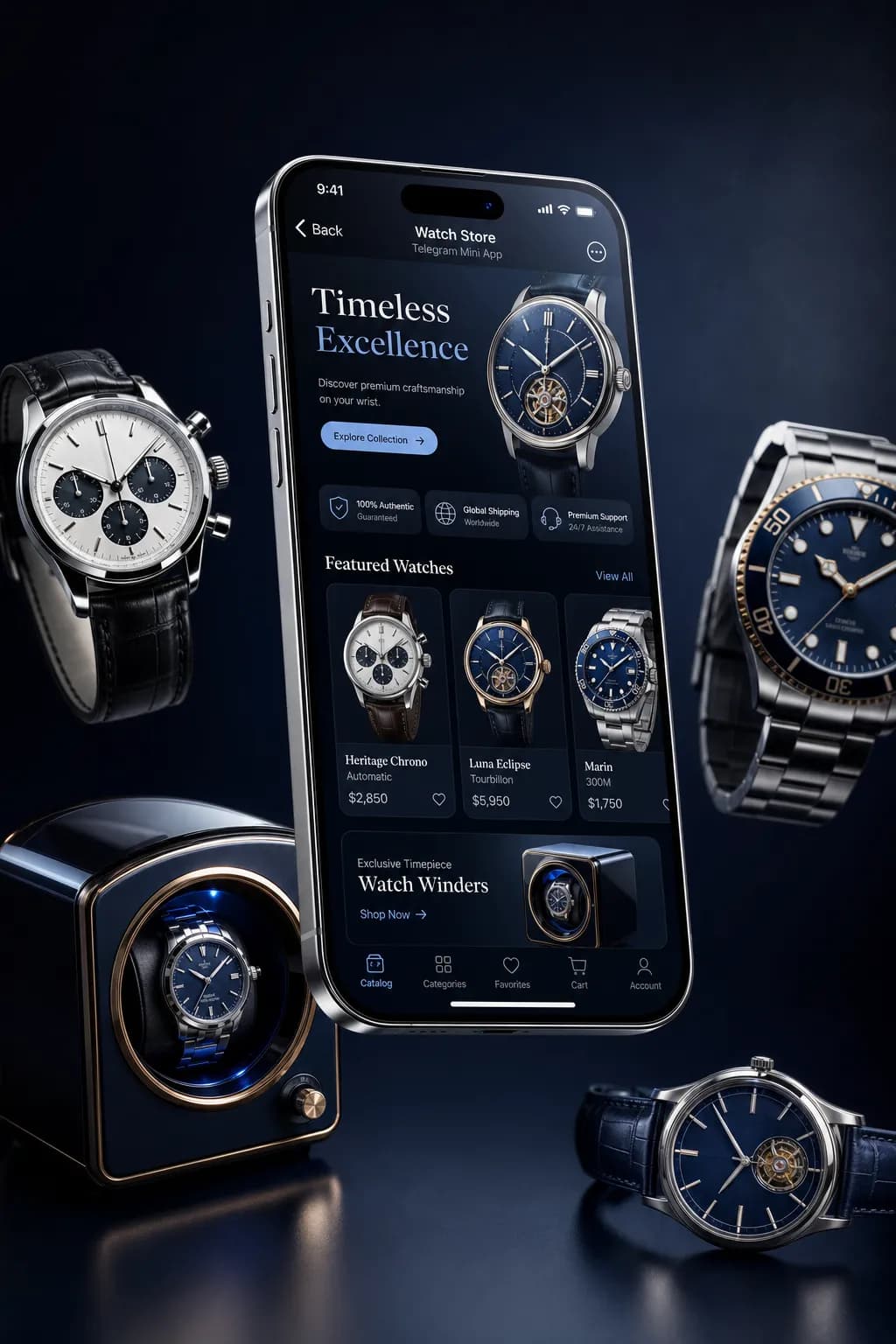 Chronos — Montres storefront design preview